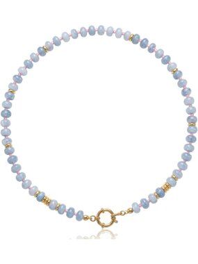 Colorful Boho Beaded Choker Necklace for Women | Adjustable Natural Stone